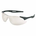 Mcr Safety Glasses, IA1 Black Frame, I/O Clear Mirror Lens, 12PK IA119